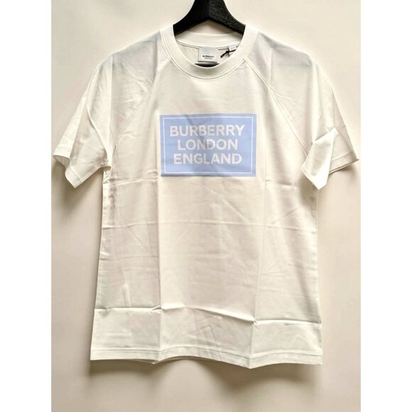 Burberry Women’s Margot Logo Print Short Sleeve Cotton T-shirt White M 8084349 - Picture 2 of 8